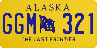 AK license plate GGM321