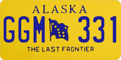 AK license plate GGM331