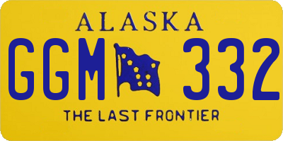 AK license plate GGM332
