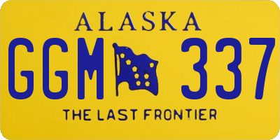 AK license plate GGM337