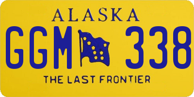 AK license plate GGM338
