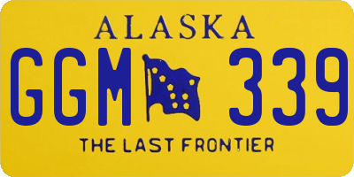 AK license plate GGM339