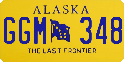 AK license plate GGM348