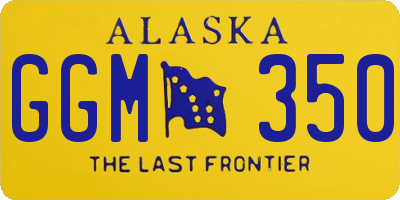 AK license plate GGM350