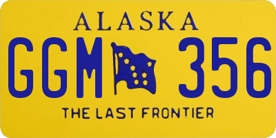 AK license plate GGM356