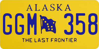 AK license plate GGM358