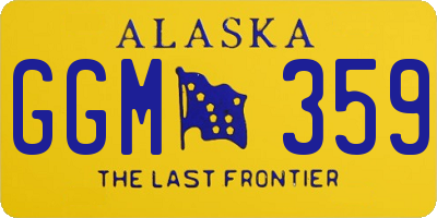 AK license plate GGM359