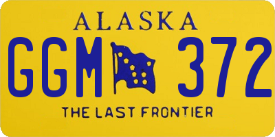 AK license plate GGM372
