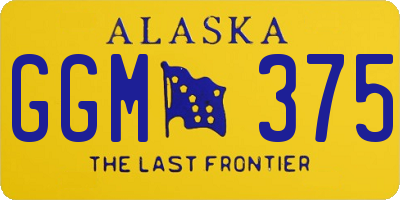 AK license plate GGM375