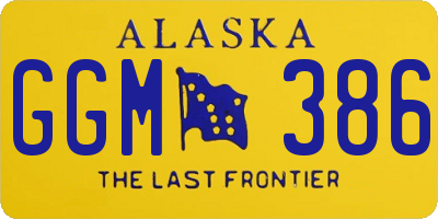 AK license plate GGM386