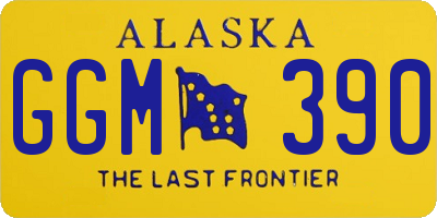 AK license plate GGM390