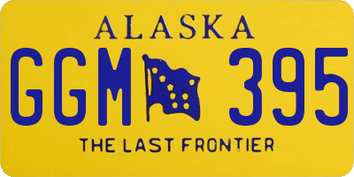 AK license plate GGM395