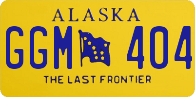 AK license plate GGM404