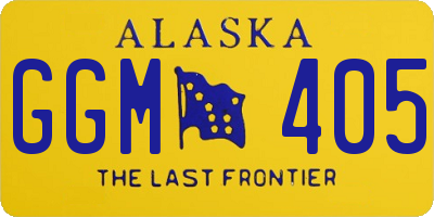 AK license plate GGM405