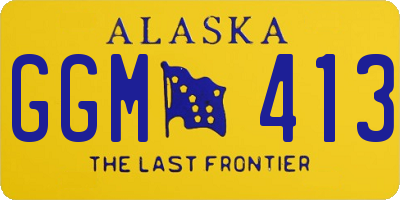 AK license plate GGM413
