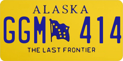 AK license plate GGM414