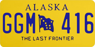 AK license plate GGM416
