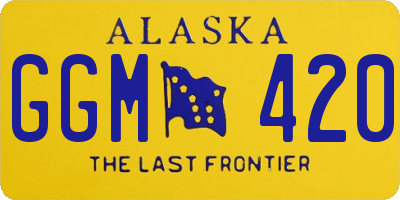 AK license plate GGM420
