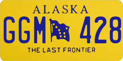 AK license plate GGM428