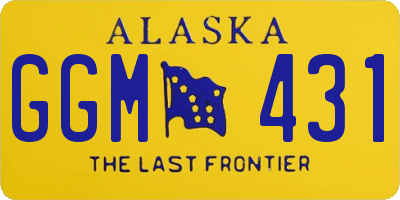AK license plate GGM431