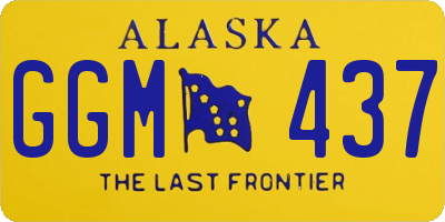 AK license plate GGM437