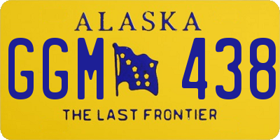 AK license plate GGM438