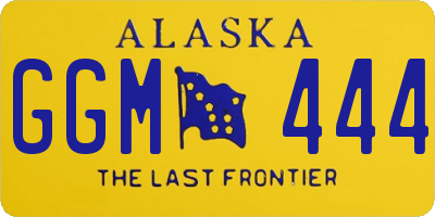AK license plate GGM444