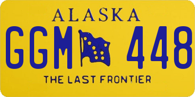 AK license plate GGM448