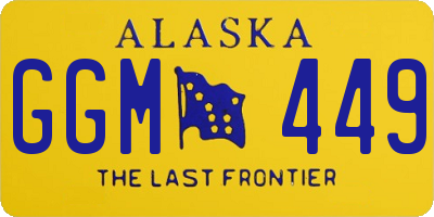 AK license plate GGM449