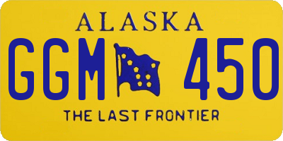 AK license plate GGM450