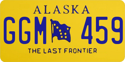 AK license plate GGM459