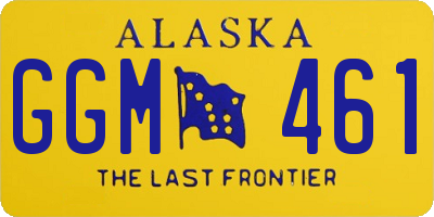 AK license plate GGM461