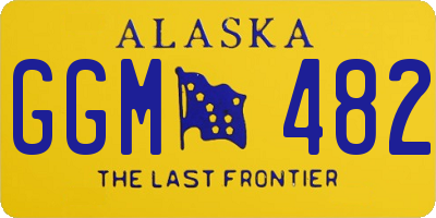 AK license plate GGM482
