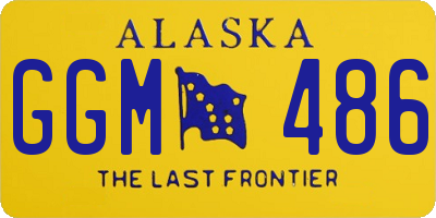 AK license plate GGM486