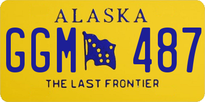 AK license plate GGM487