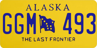 AK license plate GGM493