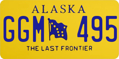 AK license plate GGM495