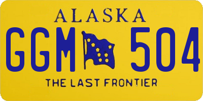 AK license plate GGM504