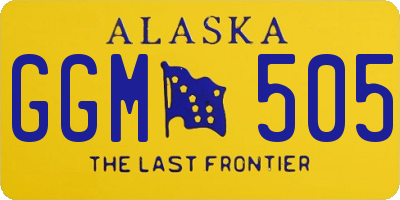 AK license plate GGM505