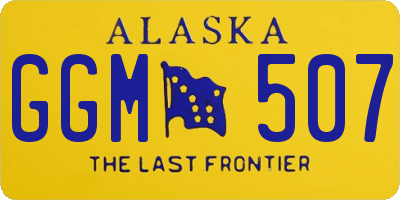 AK license plate GGM507