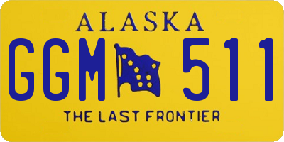 AK license plate GGM511