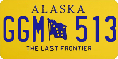 AK license plate GGM513
