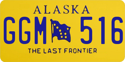 AK license plate GGM516