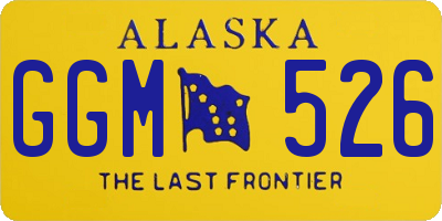 AK license plate GGM526