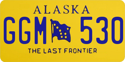 AK license plate GGM530