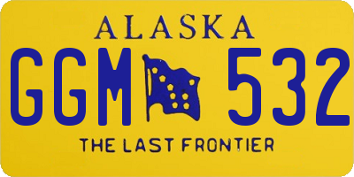 AK license plate GGM532
