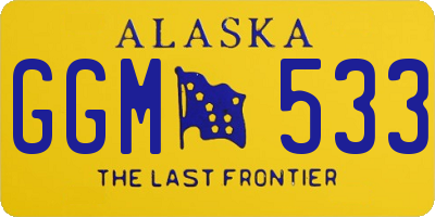 AK license plate GGM533