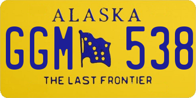 AK license plate GGM538