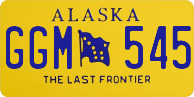 AK license plate GGM545