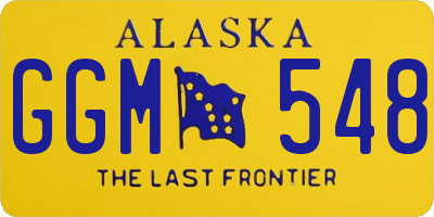 AK license plate GGM548